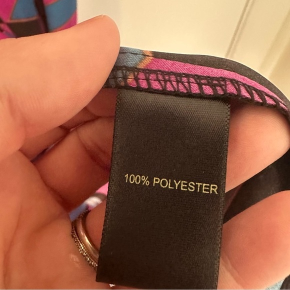 House of Harlow 1960 Printed Satin Wrap Dress Size Large Womens - Picture 12 of 13